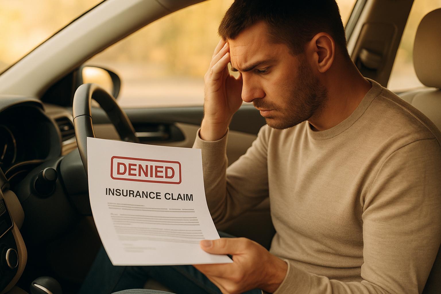 Car Insurance Claim Denied: 5 Reasons Why