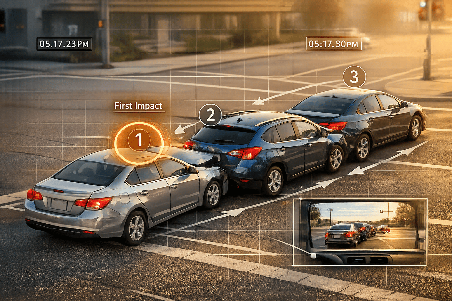How Fault Is Determined in Multi-Vehicle Accidents